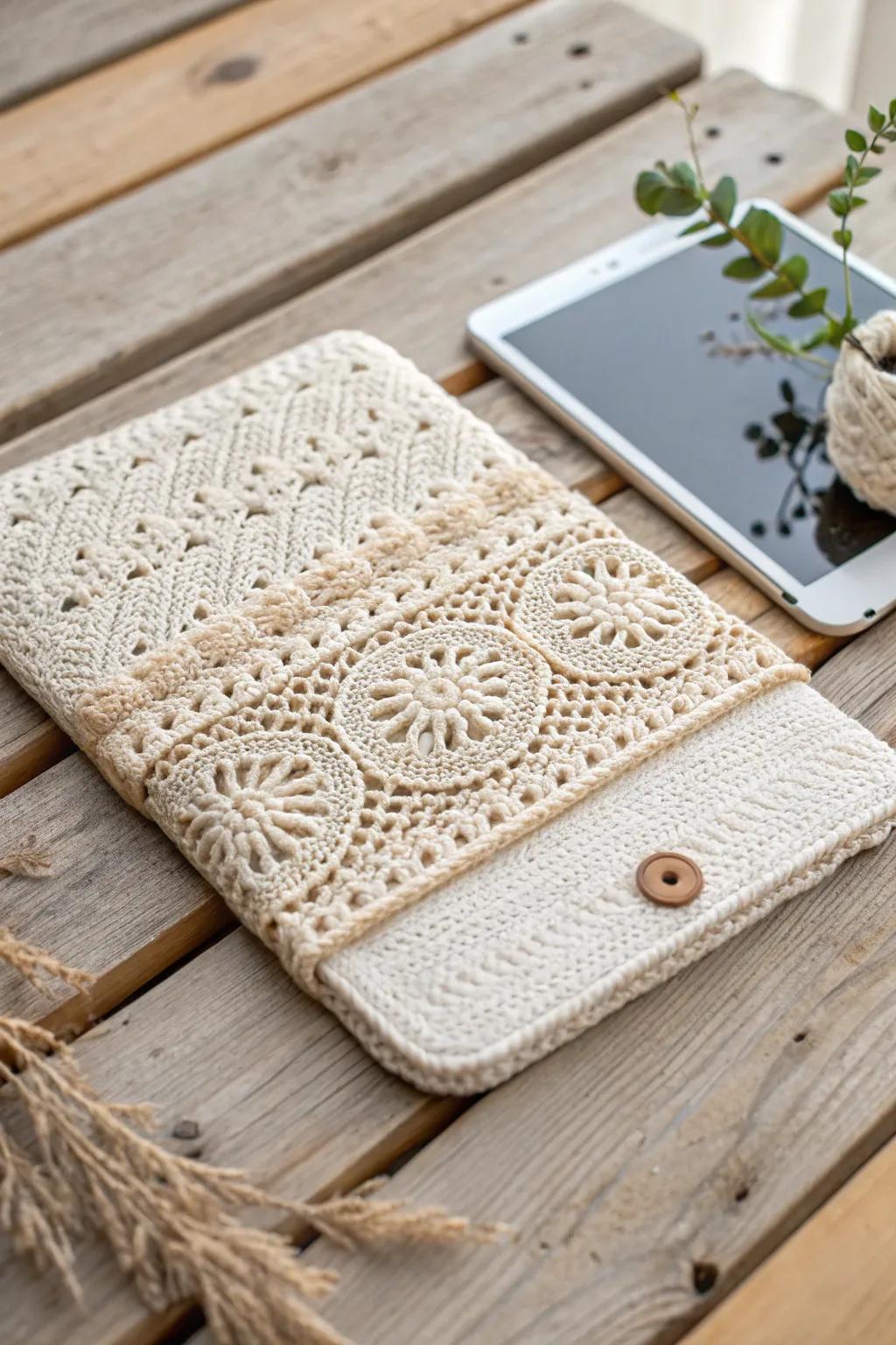 Elevate your tech protection with a touch of handmade elegance. 🌿✨
