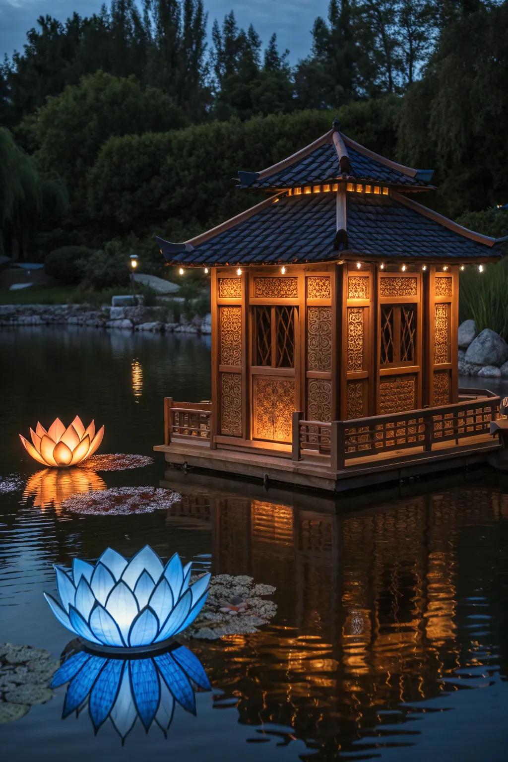 Illuminate your pond with a touch of craftsmanship and magic.