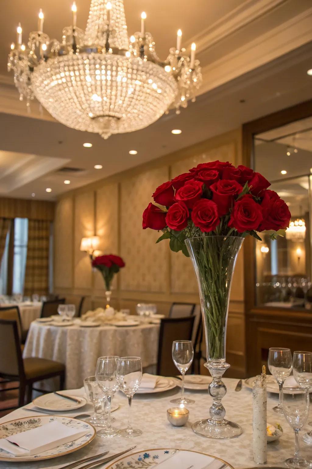 Crystal vases offer timeless and classic elegance.