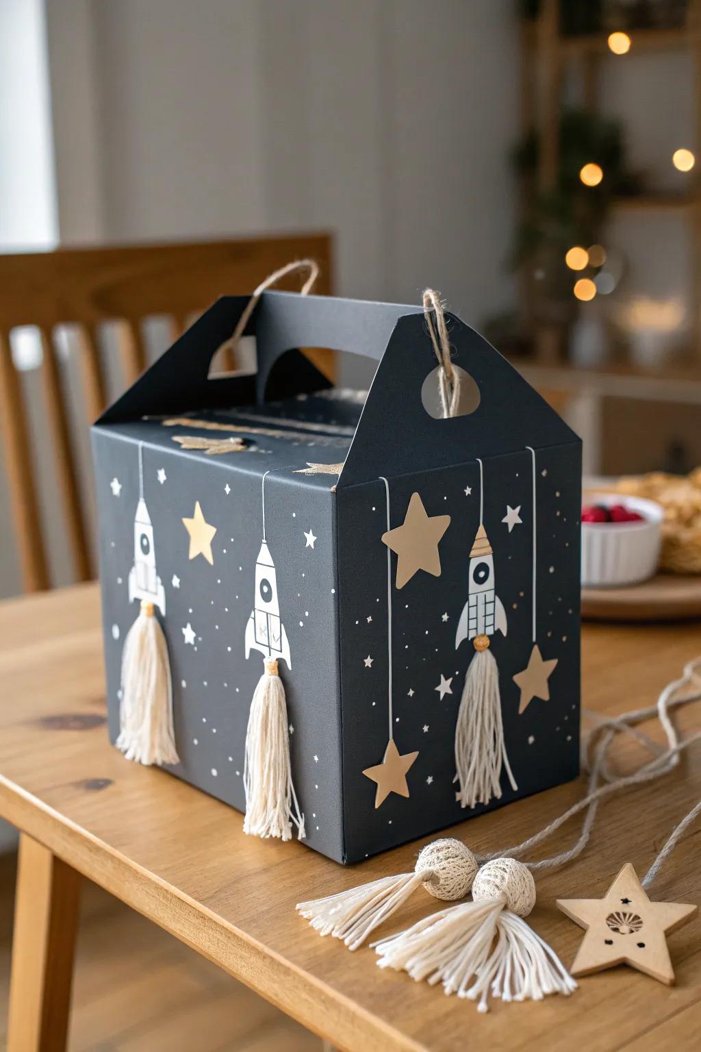 Craft your own galaxy: A minimalist space-themed box that's truly out of this world!