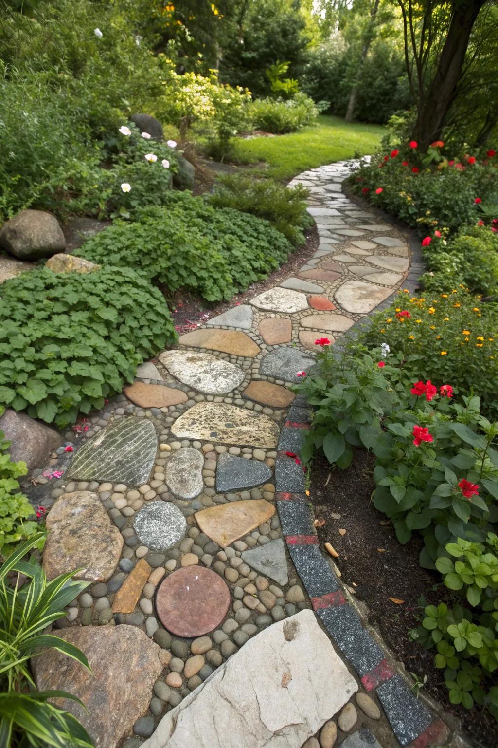 Step into whimsy: A pathway that invites curiosity and exploration.