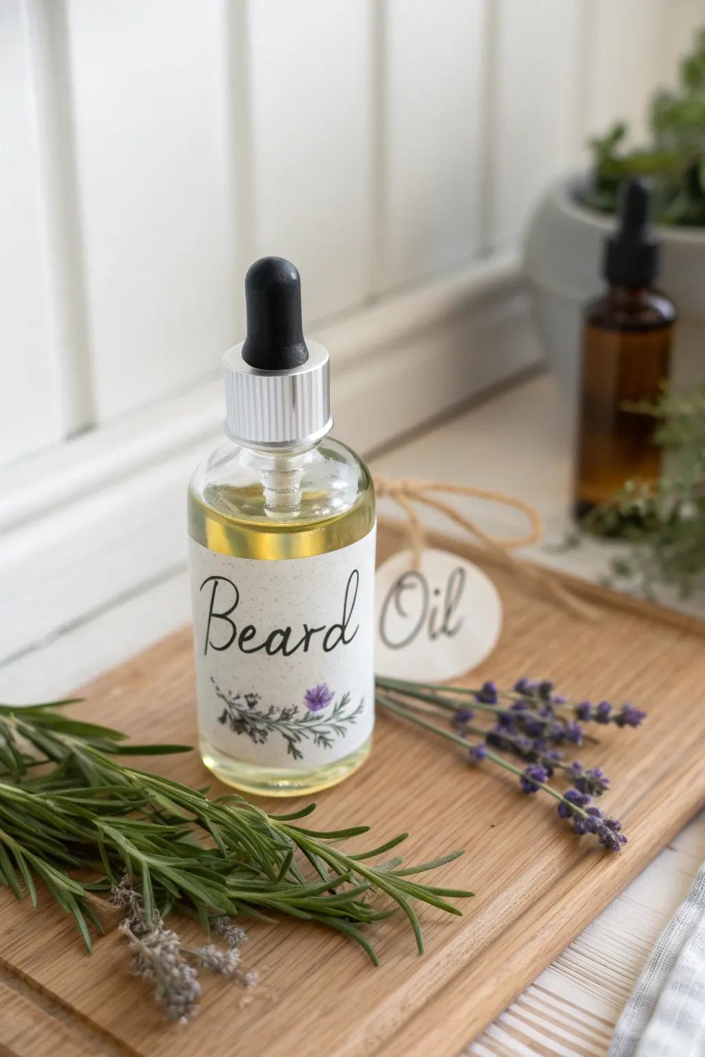 Elevate his grooming routine with this DIY beard oil, crafted with love and nature's finest ingredients.