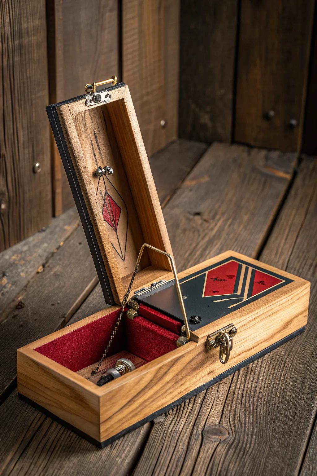 Ingeniously crafted elegance: the Swing Door Box Trap combines functionality with aesthetic appeal.