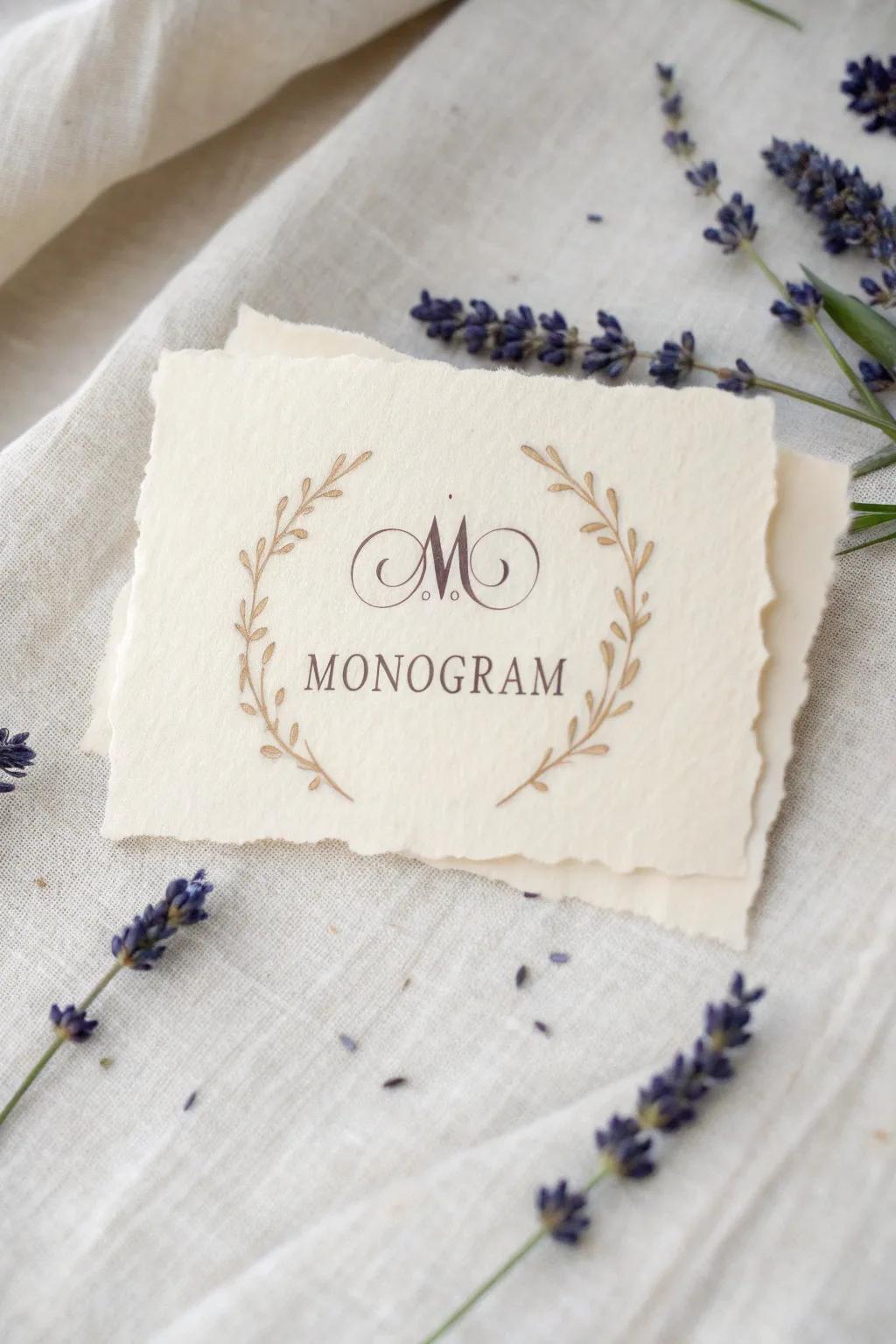 Craft your culinary creations with a touch of elegance—personalize your labels with bespoke monograms.