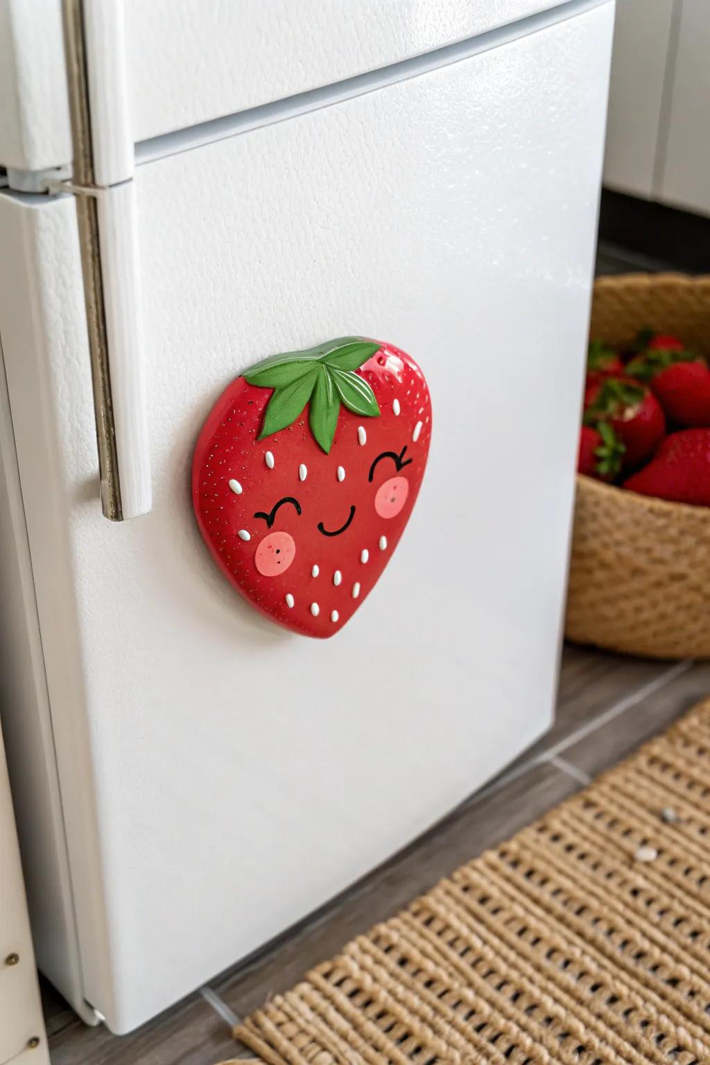 Add a touch of kawaii charm to your kitchen with handcrafted fridge magnets!