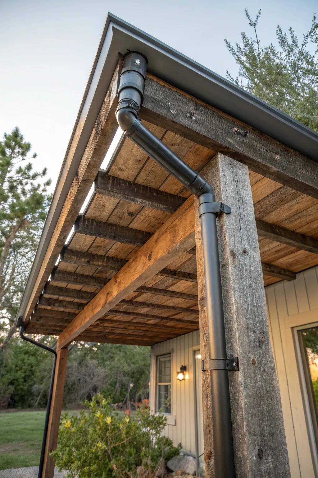 Elevate your outdoor space with a vintage industrial patio cover that blends rugged charm and timeless craftsmanship.