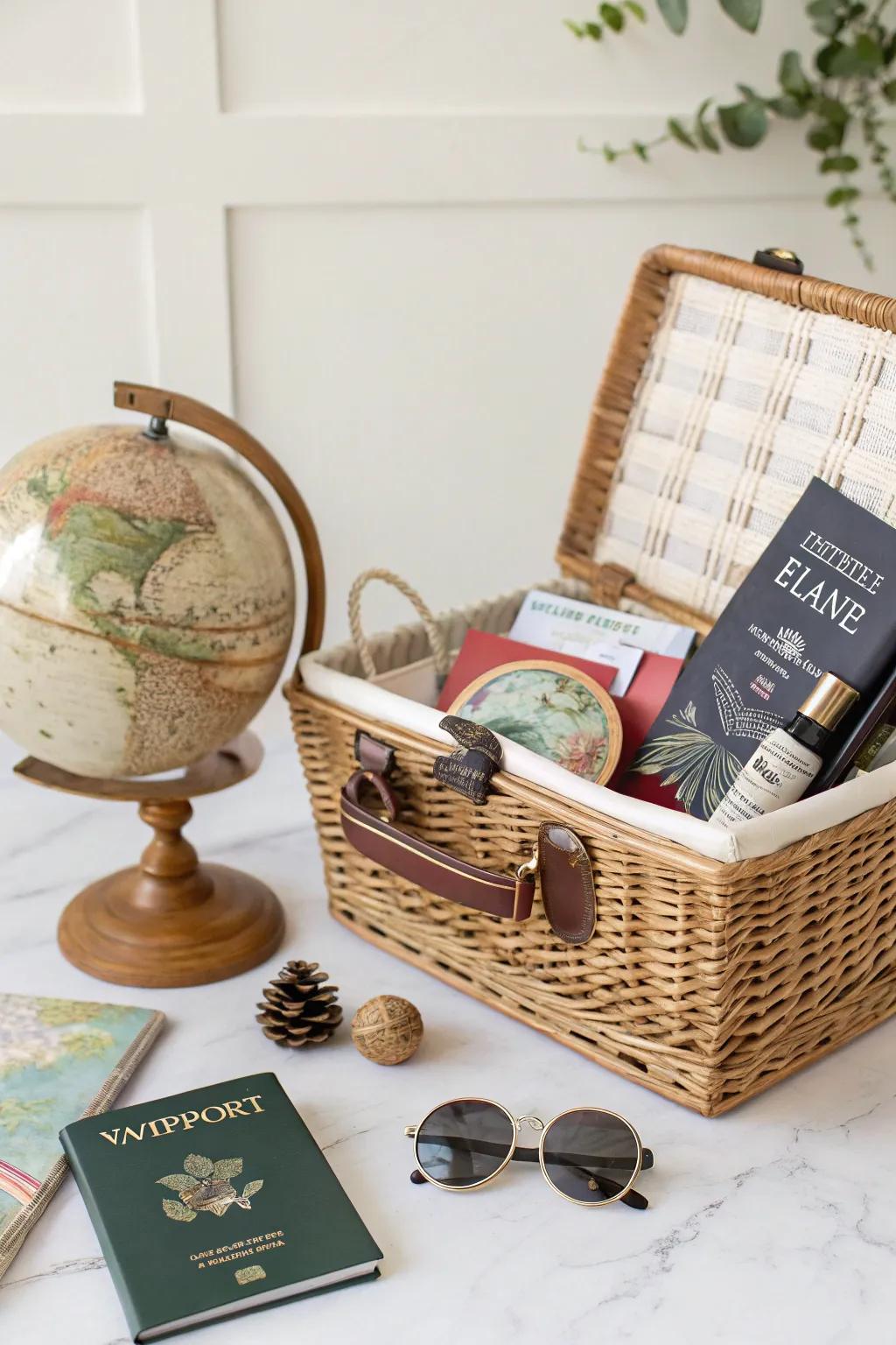 Discover the world from home with this Travel Inspiration Hamper—perfect for sparking wanderlust and embracing simplicity.