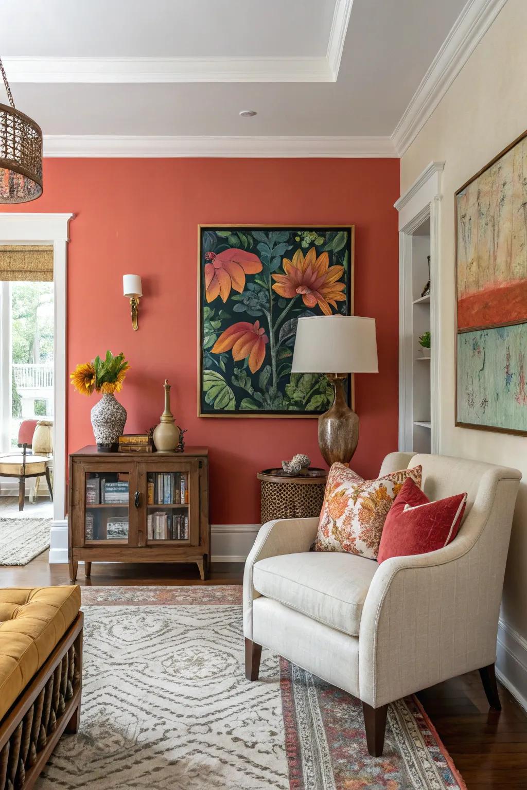 Painted focal points add character and draw attention.
