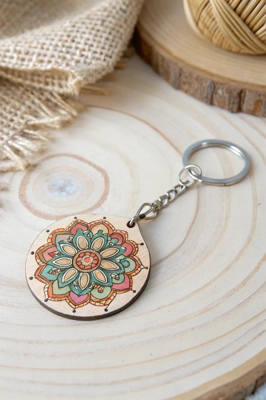Transform your keys into an art piece with exquisite mandala keychains—perfect for gifting or personal use.