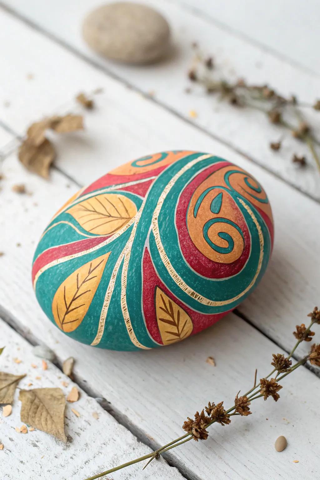 Embrace the beauty of simplicity with vibrant abstract art on nature's canvas.