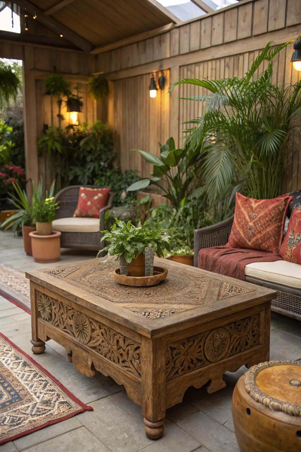 Discover serenity in style with a handcrafted garden oasis right in your garage.