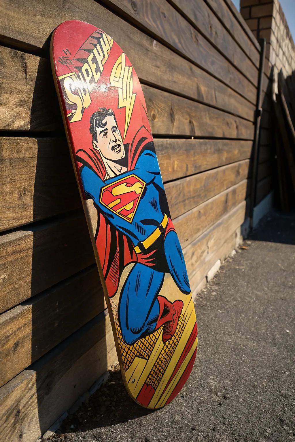 Unleash your inner child with striking cartoon character designs on your skateboard.