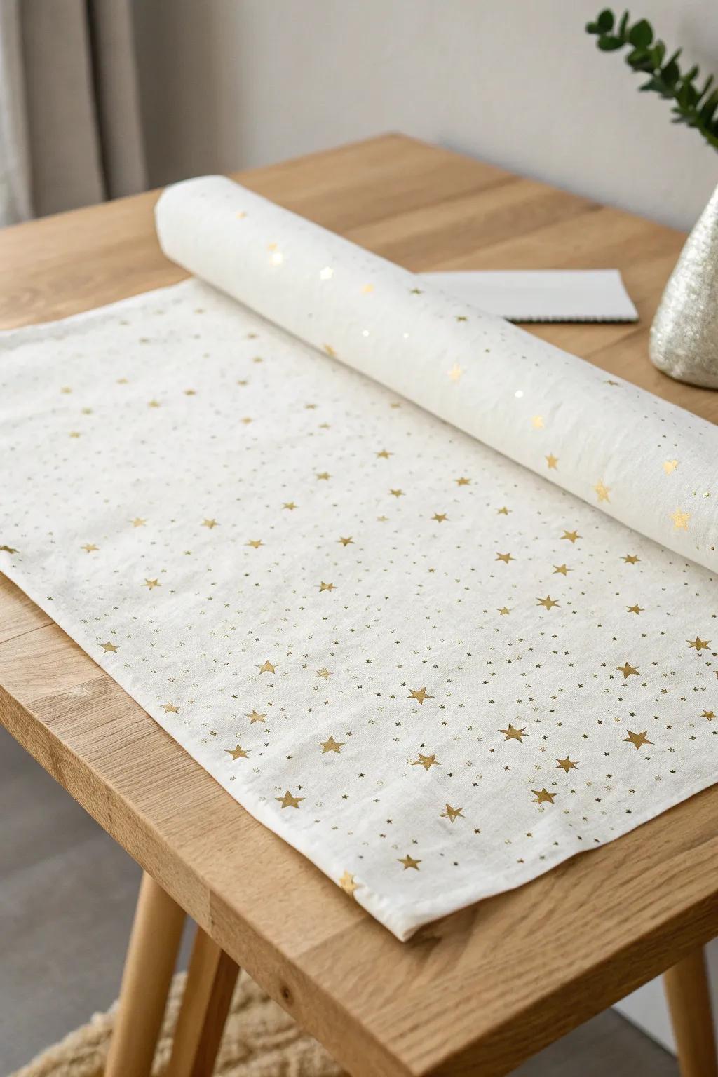Add a sprinkle of glamour to your gift wrapping with glistening glitter for an extra-special touch.