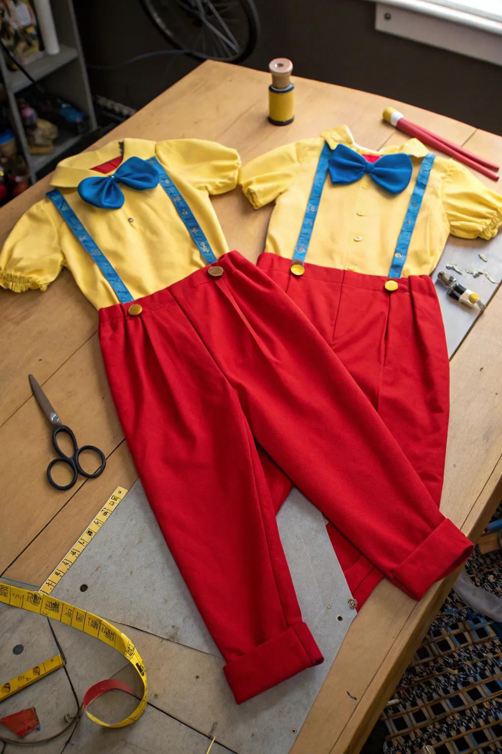 Step into Wonderland with Tweedle Dee & Tweedle Dum: A bold DIY costume masterpiece.
