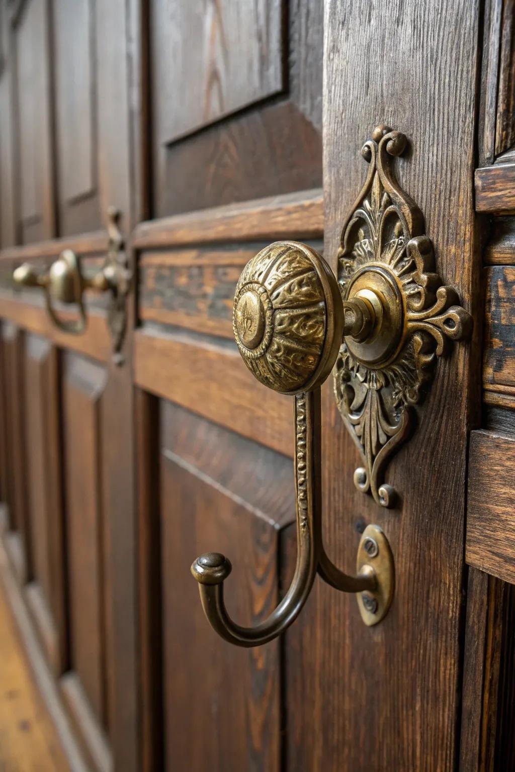 Transform nostalgia into function with these vintage doorknob hooks.