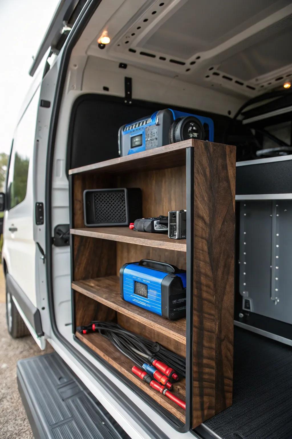 Charge up on the go! Discover the ultimate portable power solution for your work van.