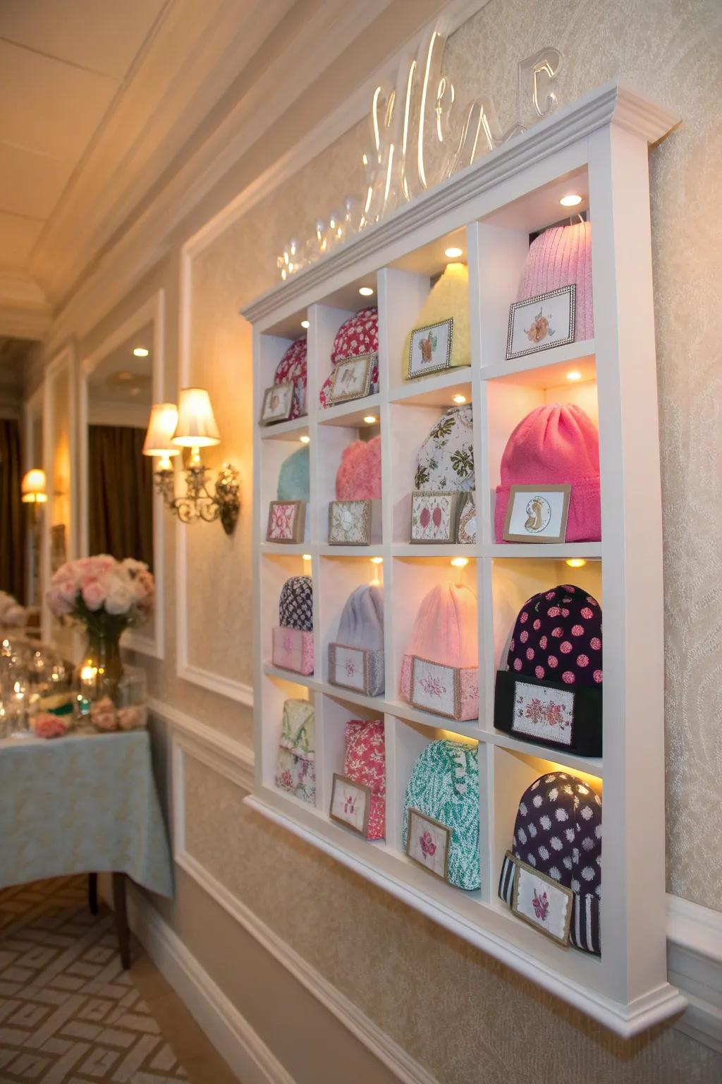 Shadow boxes turn your beanies into personalized keepsakes.