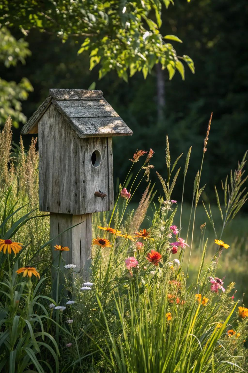 Discover the hidden charm of a secret garden birdhouse.