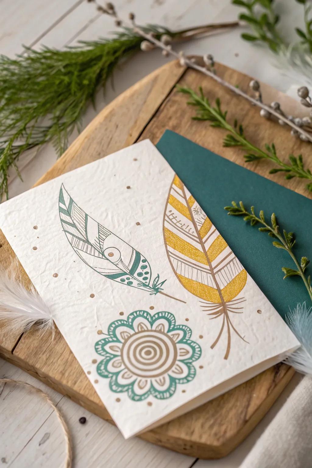 Gift a card that blossoms into new beginnings with our eco-friendly seed paper design.