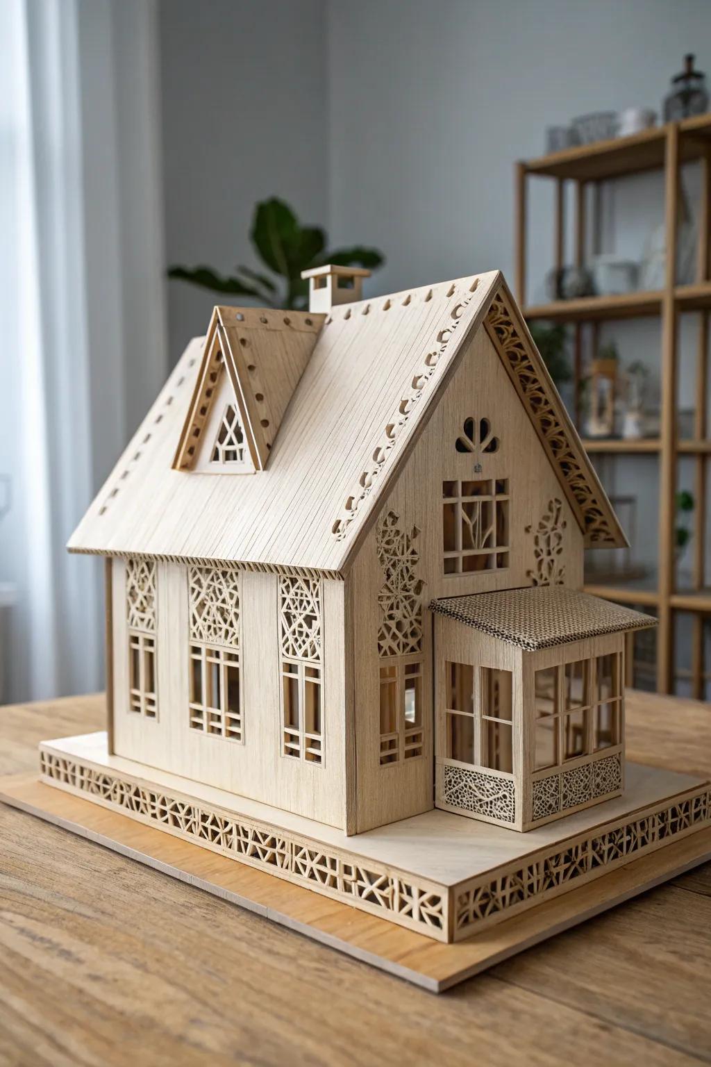 Explore the art of cardboard architecture - where minimalism meets craftsmanship.