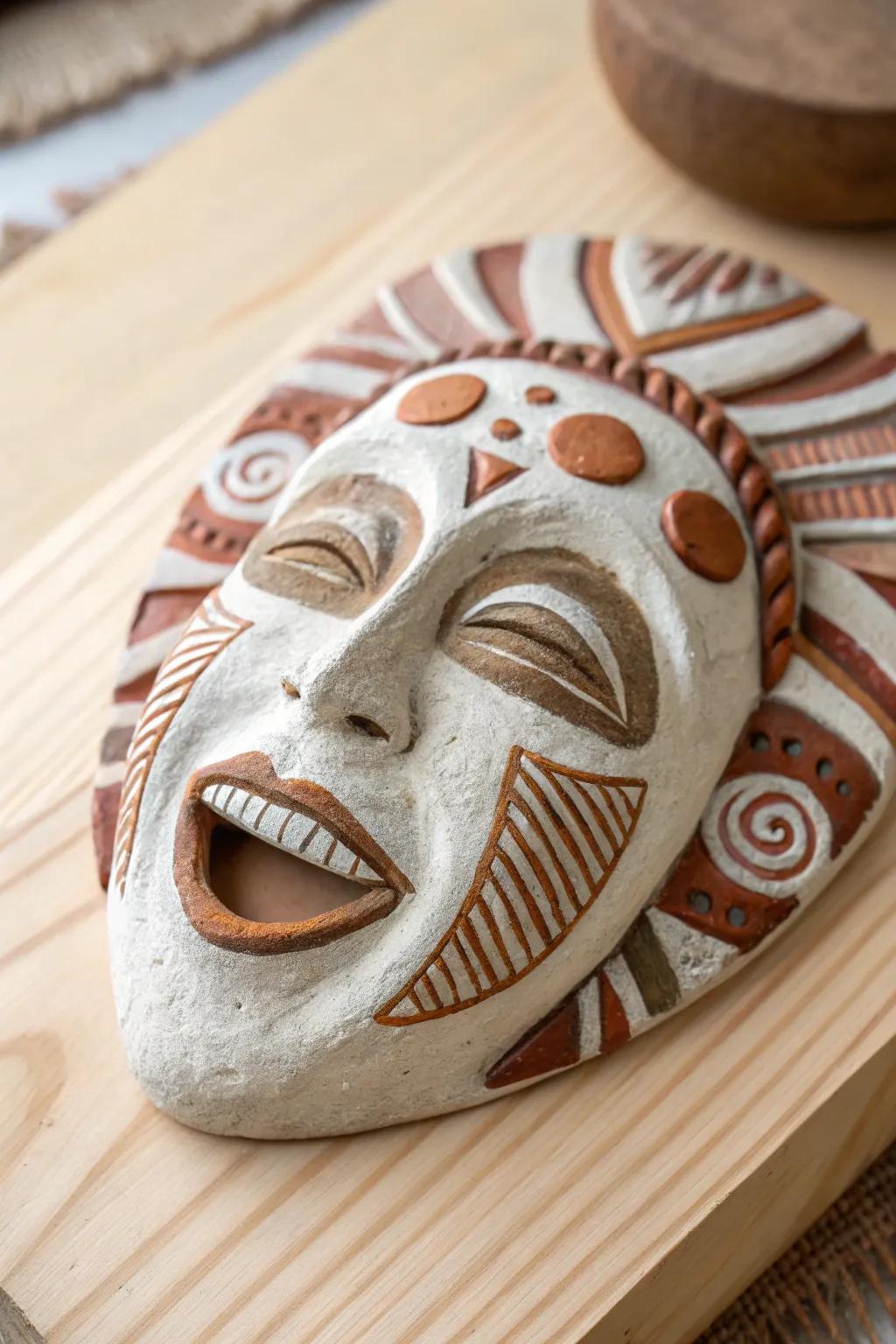 Discover the joy of expression with handcrafted clay faces – where creativity meets emotion.
