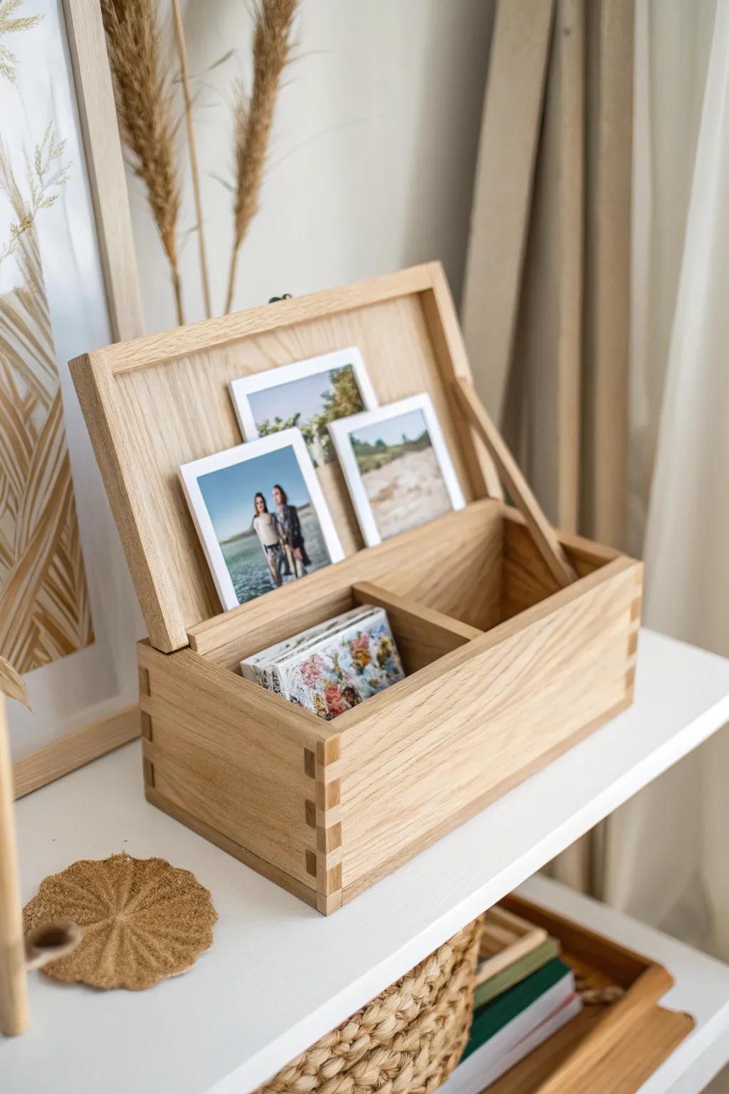 Elevate your photo display game with DIY boxes that blend simplicity and boldness!