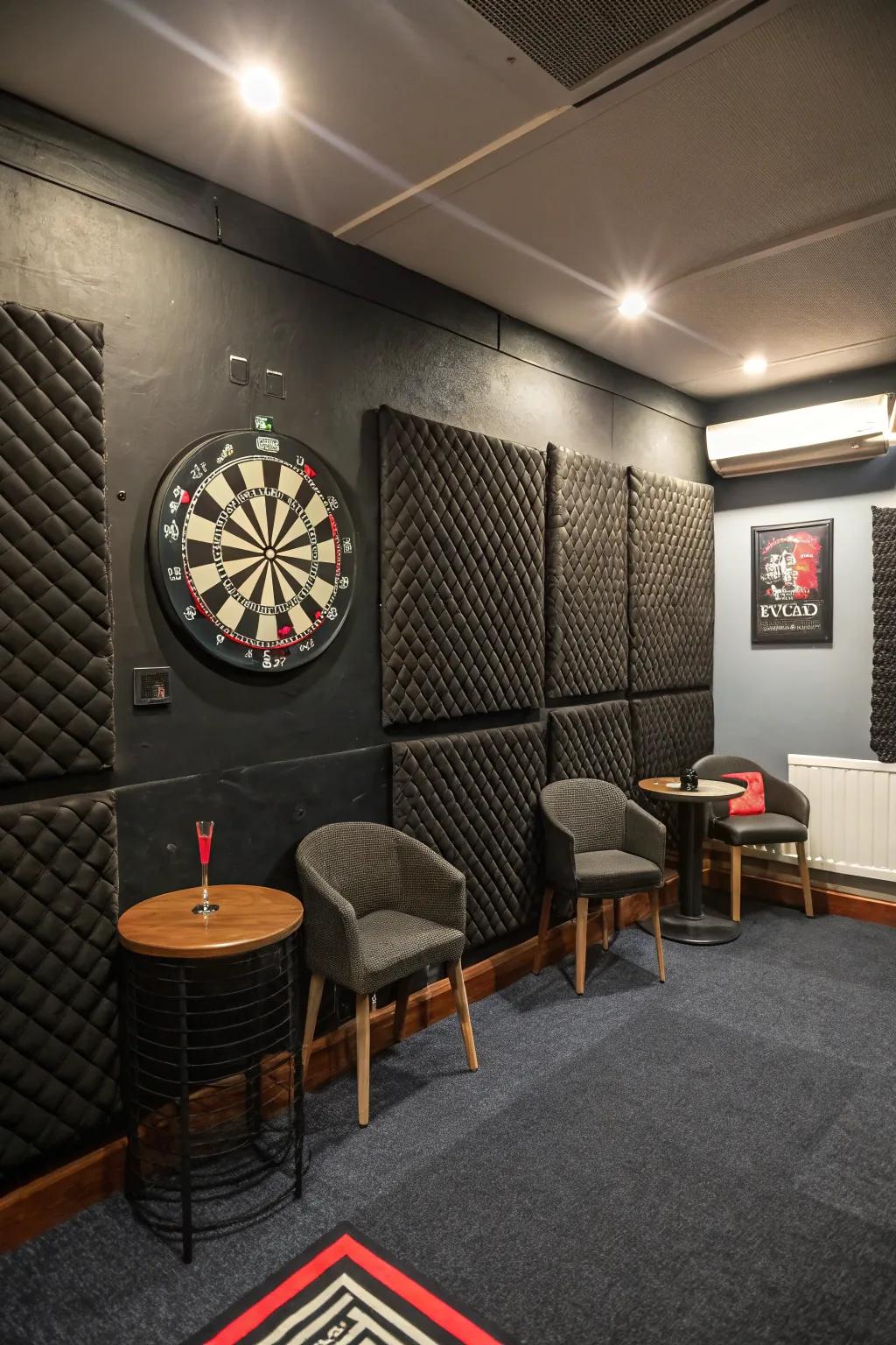 Soundproofing ensures a peaceful and focused playing atmosphere.