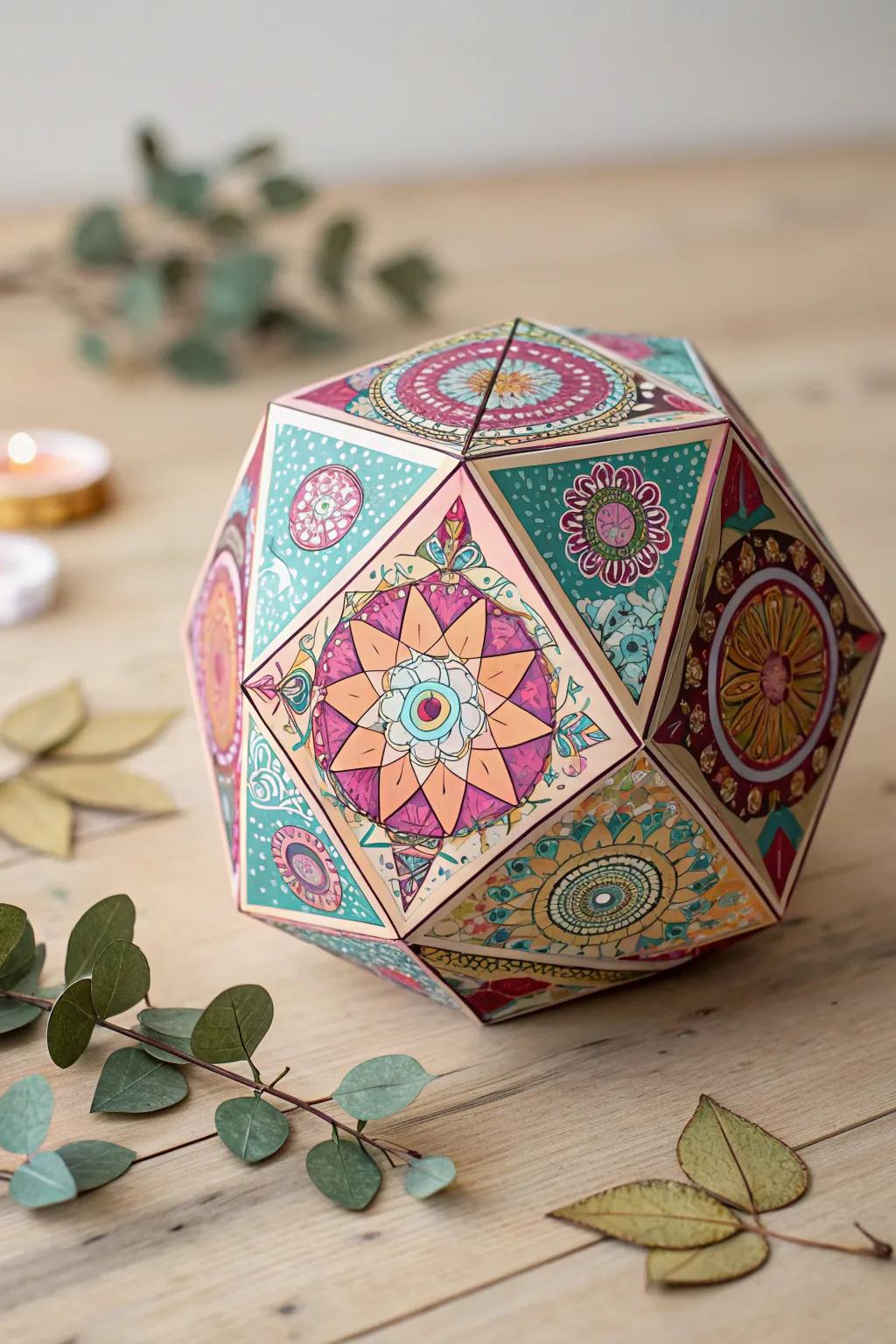 Embrace the magic of Diwali with a handcrafted paper kaleidoscope, where vibrant colors and simple elegance meet.