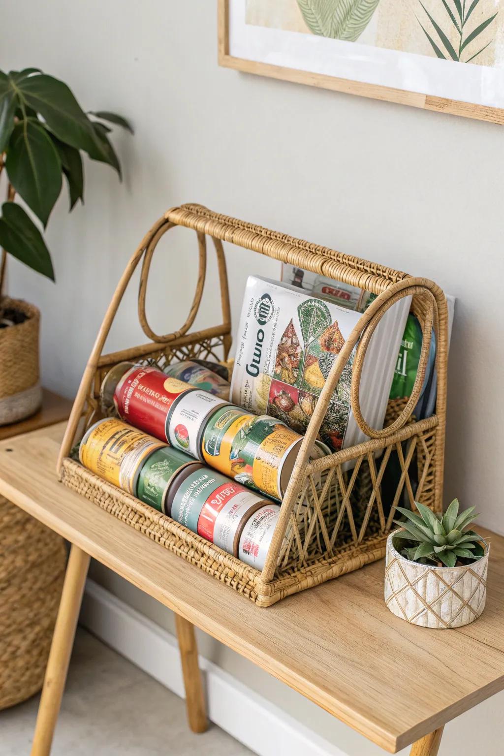Transform vintage vibes into practical elegance with this DIY can storage idea!
