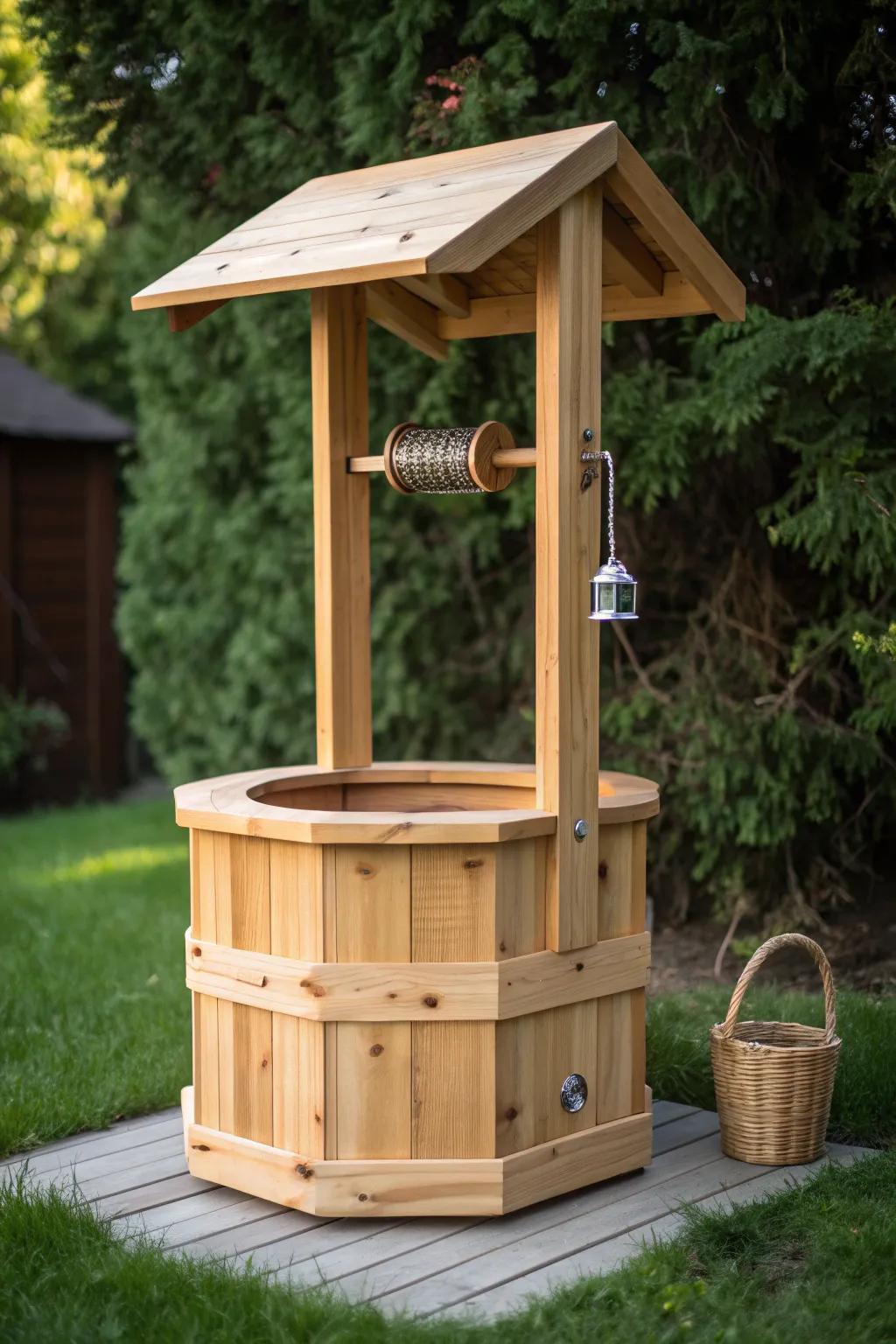 Add a touch of magic to your garden with this stunning DIY wishing well!