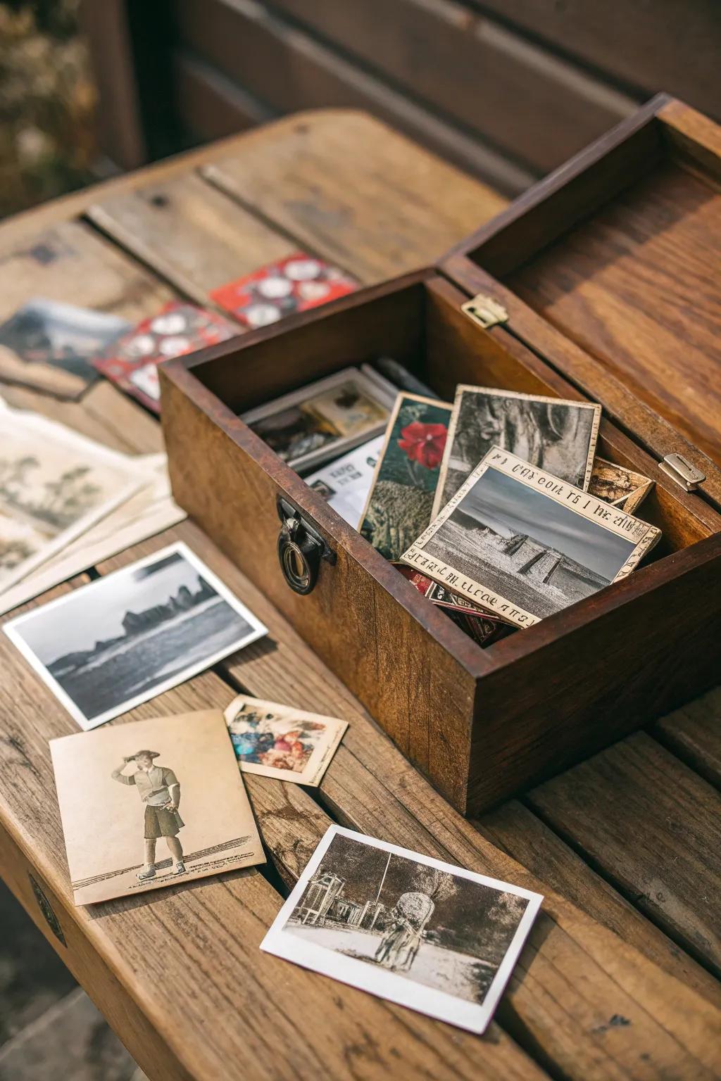 Capture your adventures and memories in a handcrafted keepsake box that tells your story.