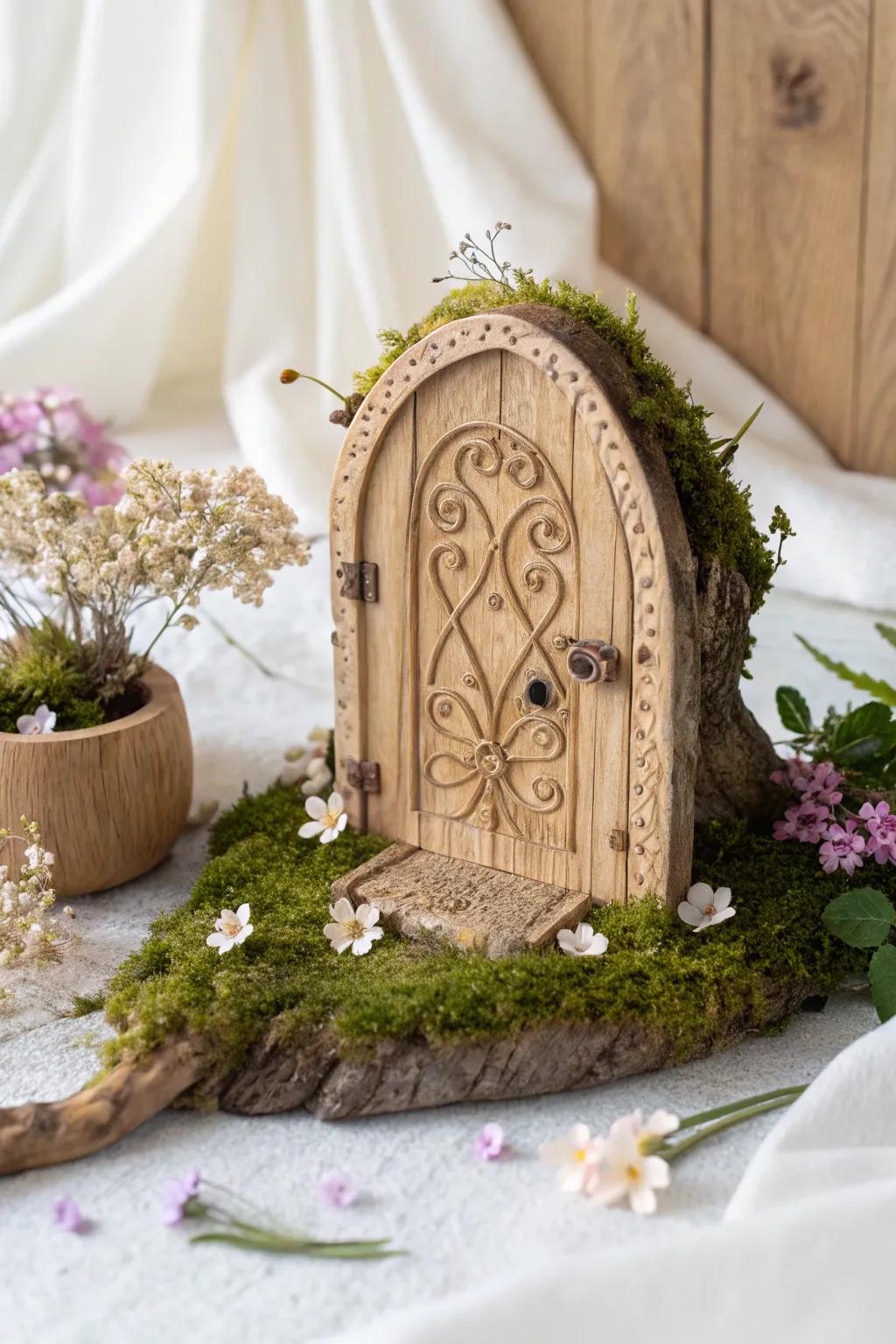 Unlock the magic of imagination with these charming miniature fairy doors. Perfect for adding a whimsical touch to your celebration.