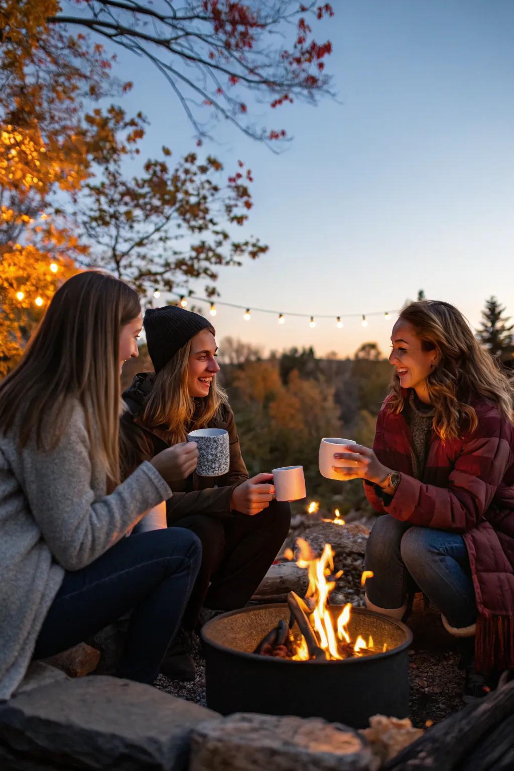 Enjoy the warmth and sweetness of marshmallow toasting at your birthday gathering.