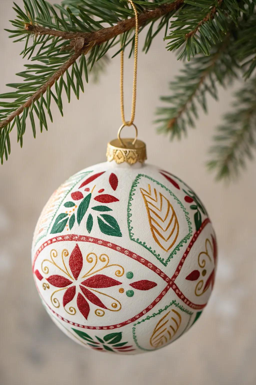 Elevate your holiday decor with handcrafted foam-printed ornaments that blend minimalist elegance with festive charm.