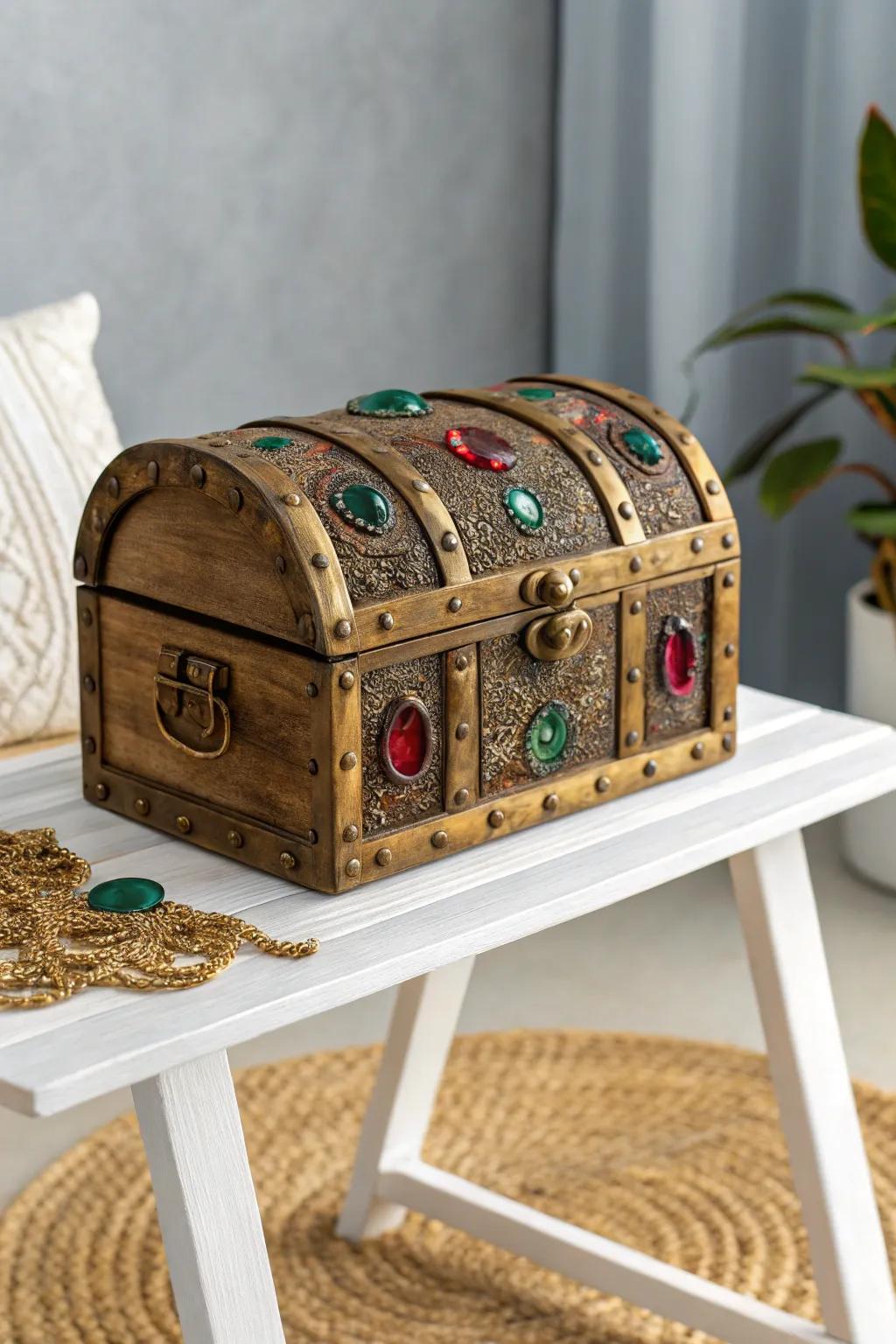 Unlock the beauty of giving with a treasure chest full of generosity and charm.
