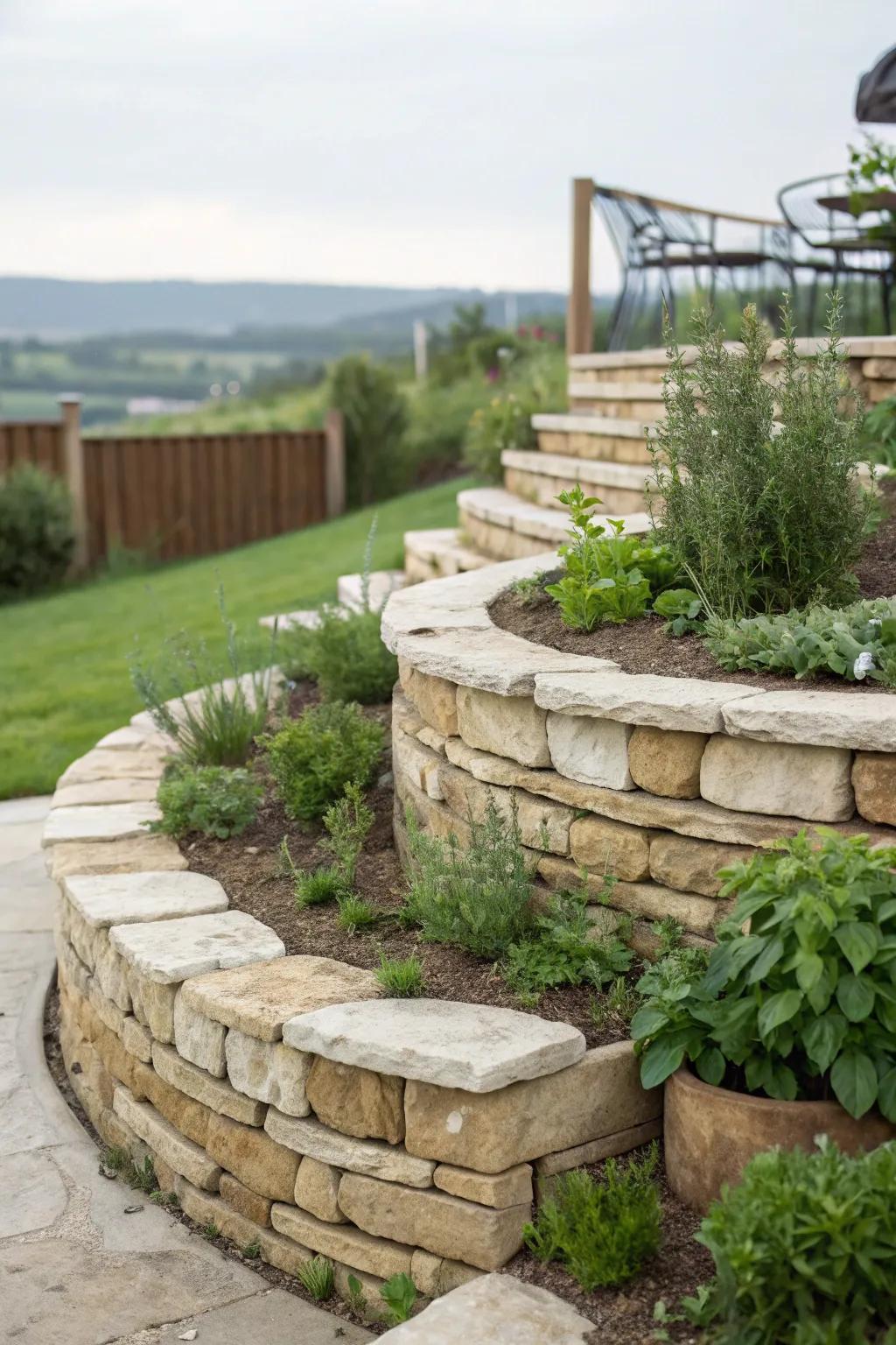 Elevate your garden with a DIY herb spiral—where nature meets artistry in a minimalist design.