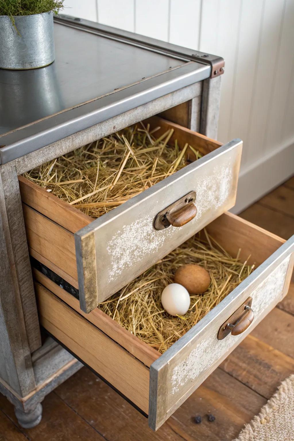 Transform vintage finds into charming nesting boxes for your hens!