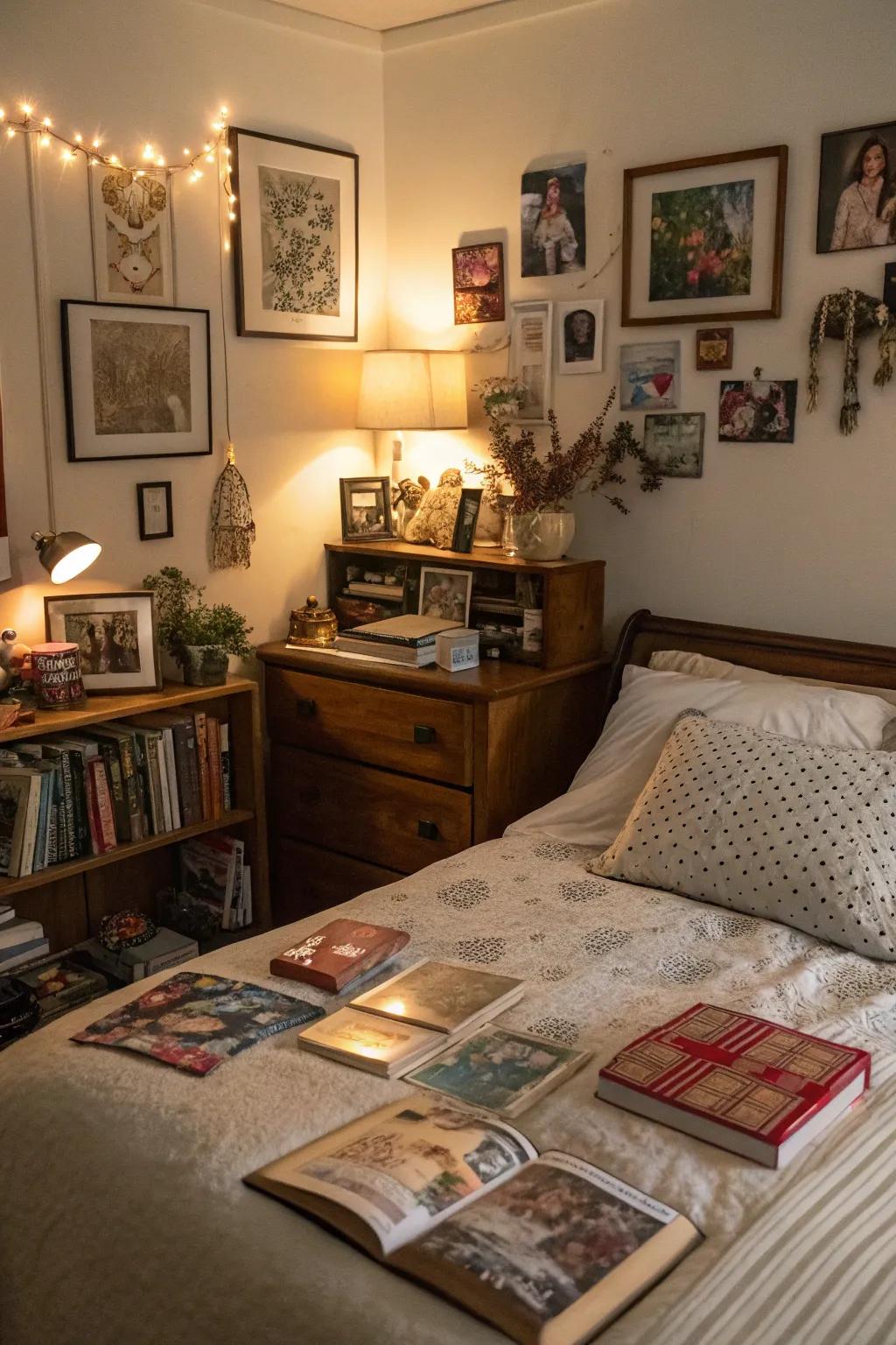 Personal mementos make your bedroom uniquely yours.