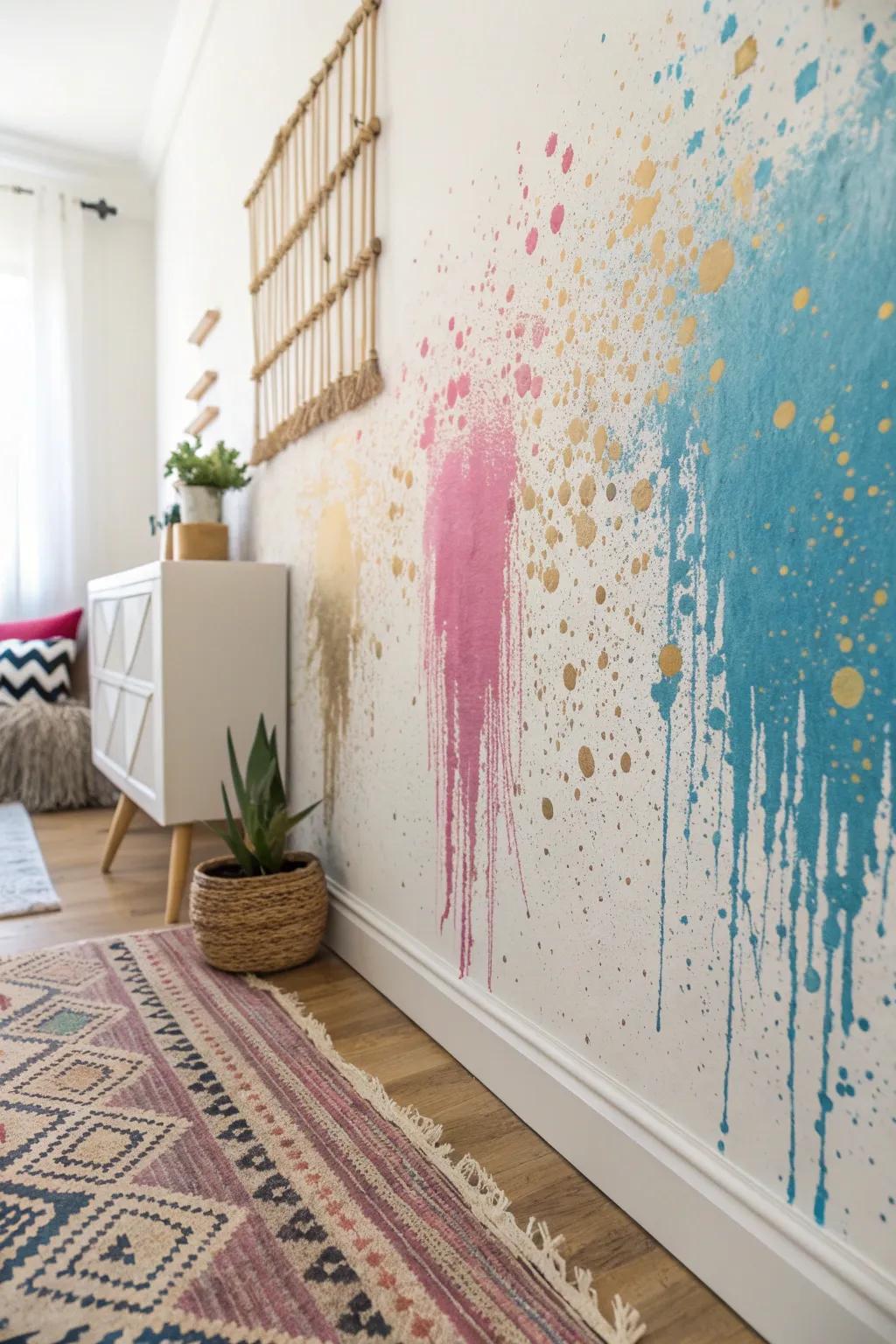 Dive into the depths of color with our Layered Splatter Technique – where simplicity meets complexity in every stroke.