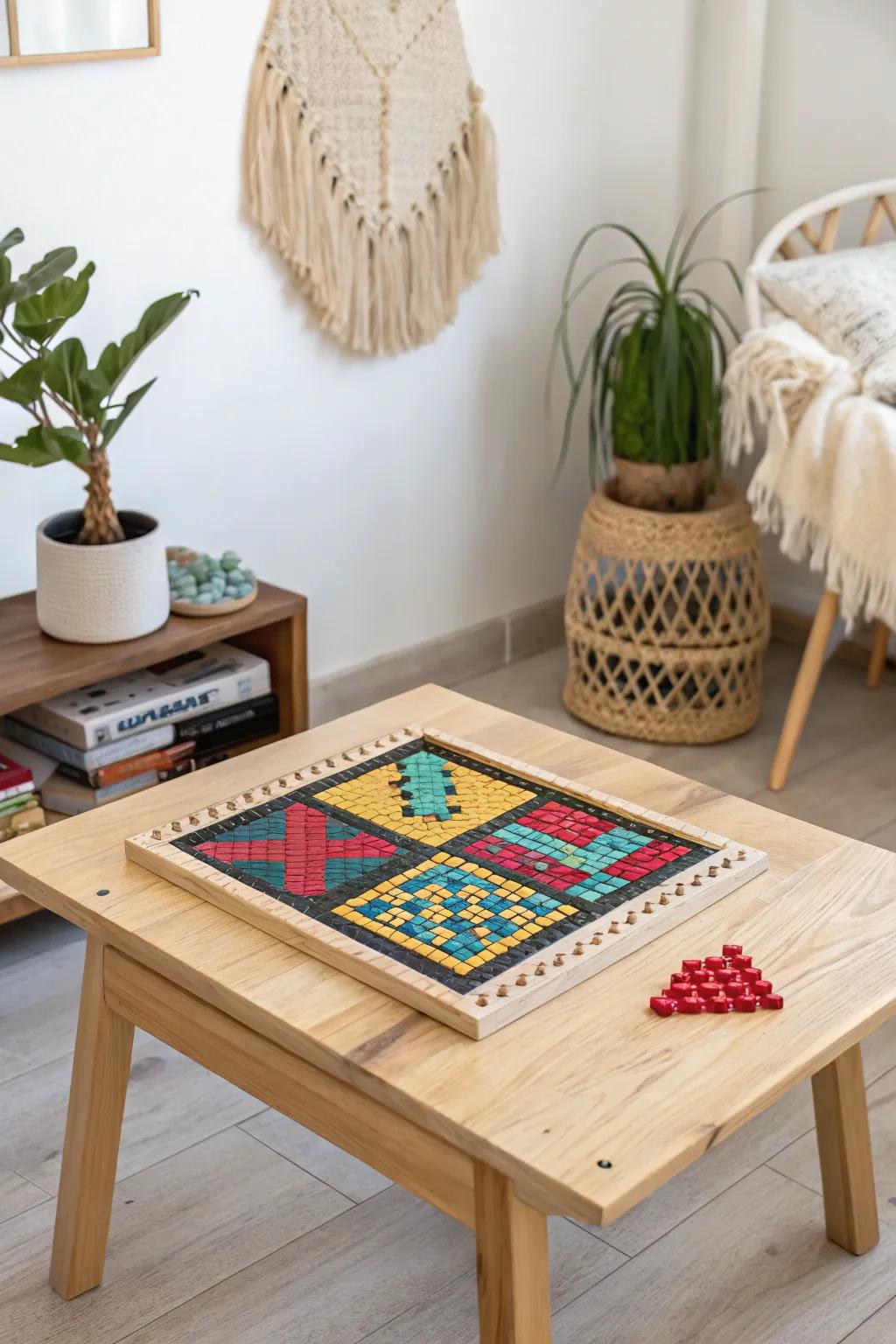 Elevate your game nights with a stunning pixel art game board that combines playfulness with minimalist elegance. 🎨🕹️ #PixelArt #ScandiBoho #GameNight