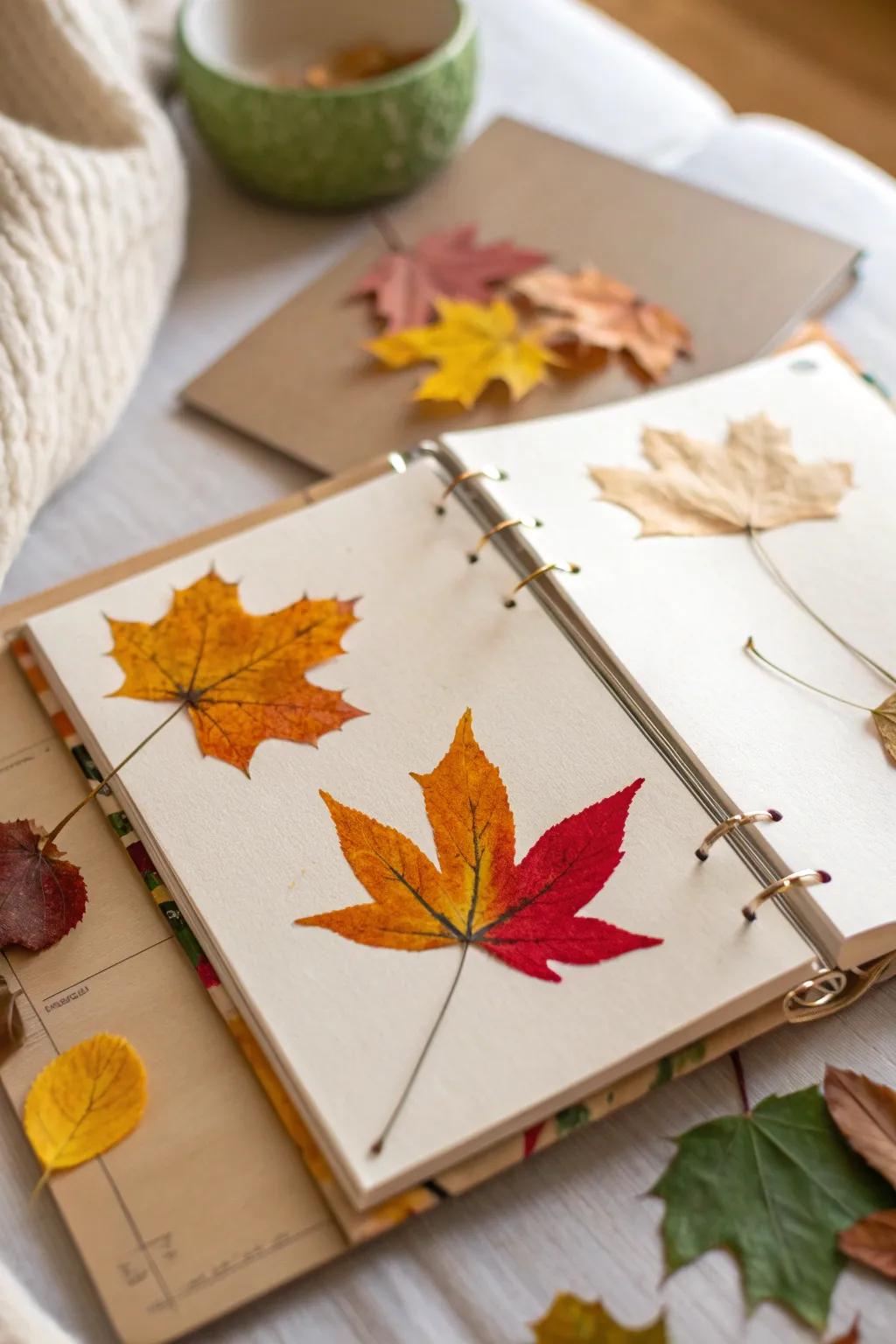 Capture the essence of each season in your child's memory book with simple, beautiful crafts.