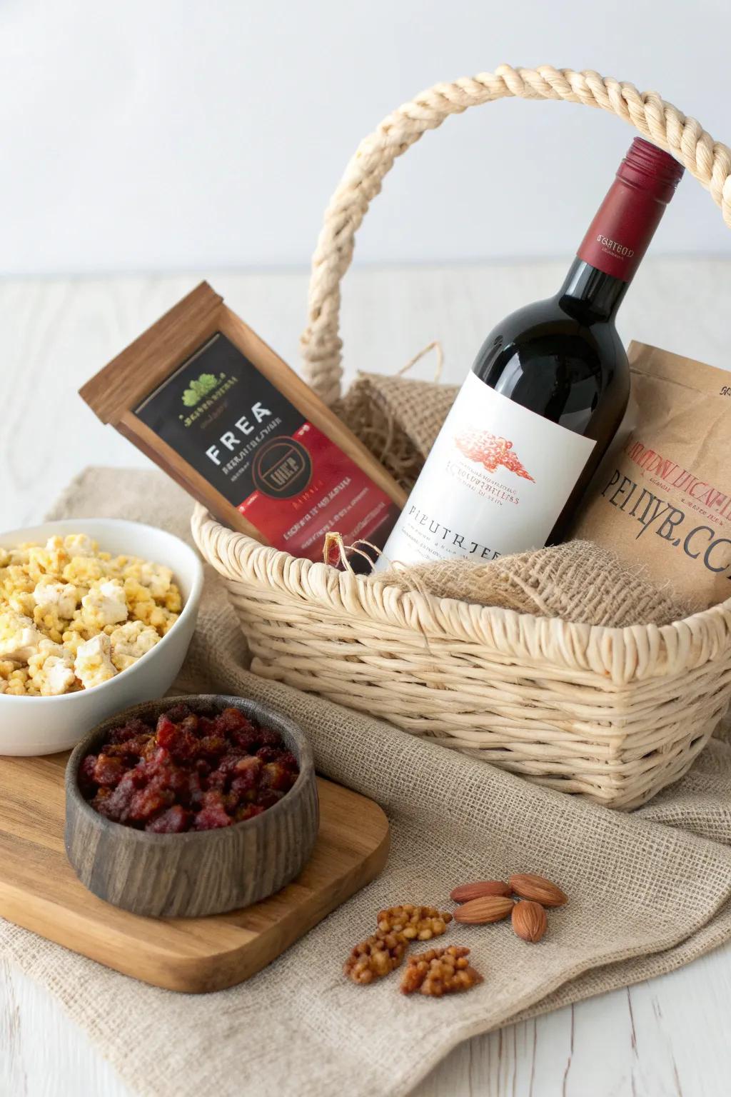 Elevate your wine basket with unexpected gourmet delights. Discover the art of pairing.