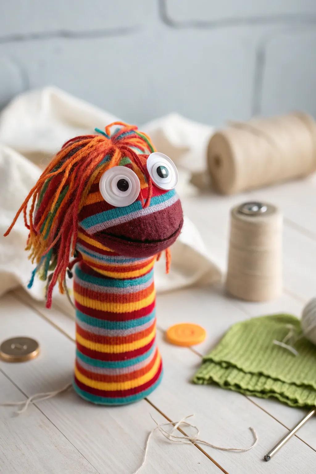 Unleash creativity with these charming no-sew sock puppets!
