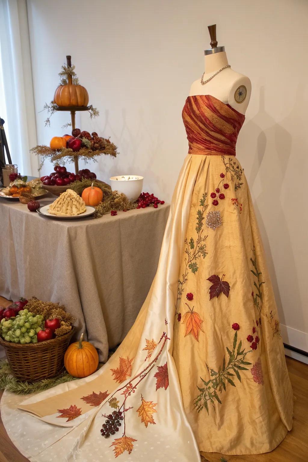 Transform into a Thanksgiving table and be the talk of the feast! 🍂✨ #ThanksgivingCostume #BohoChic