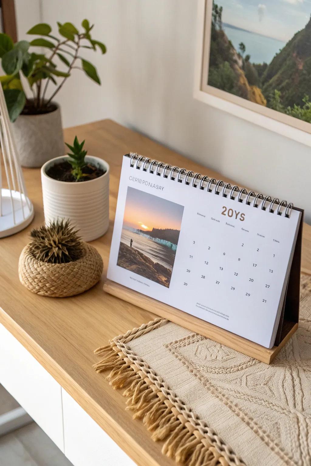 Cherish every day with a photo calendar filled with your favorite moments together, a perfect blend of simplicity and vivid memories.