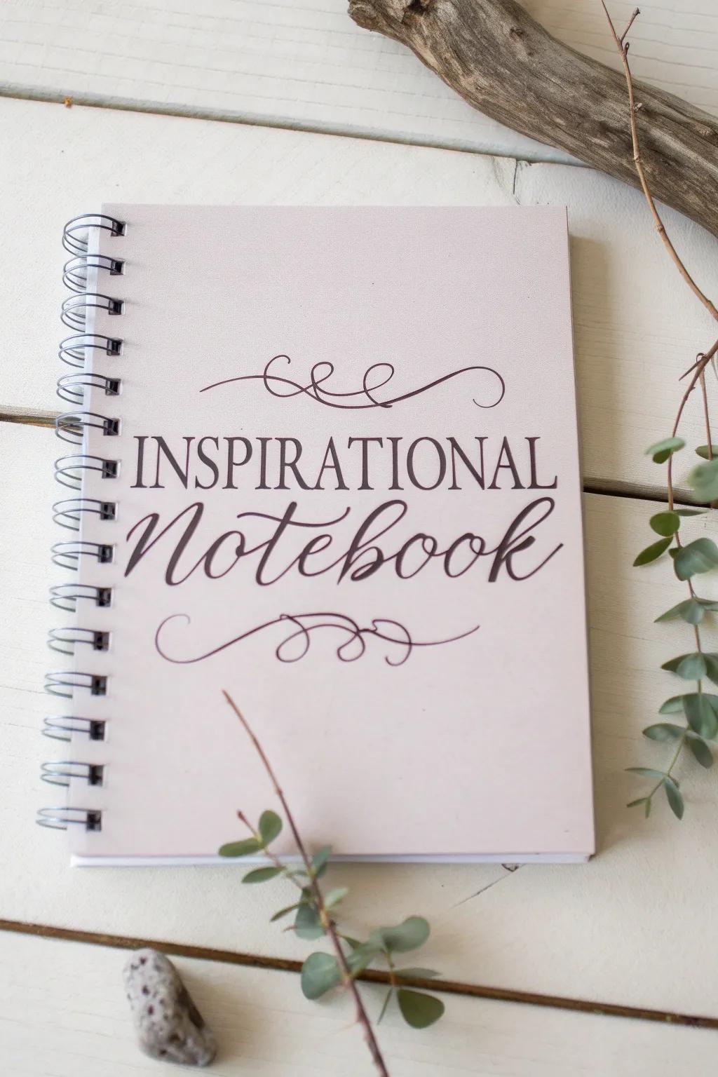 Embrace the beauty of handwritten elegance with an inspiring touch. #NotebookGoals #MinimalistBoho