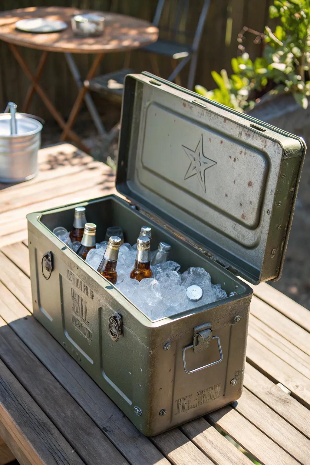 Craft Your Cool: Transform an Ammo Can into the Ultimate Outdoor Beverage Companion.
