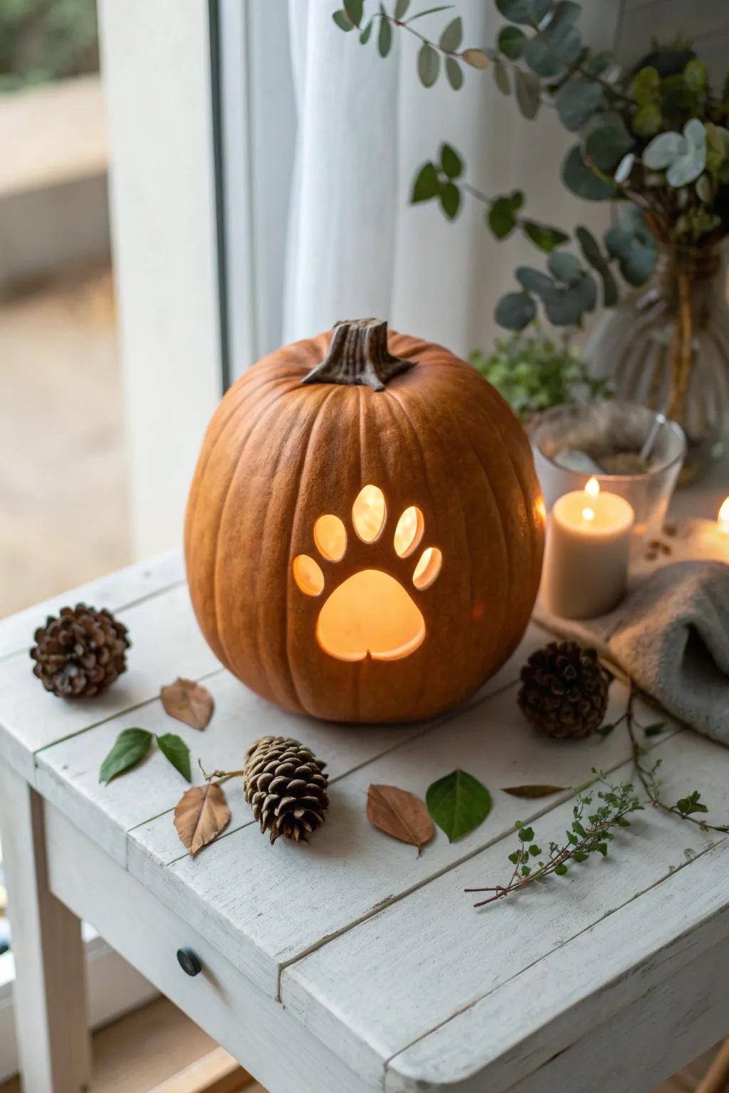 Celebrate your furry friend with a touch of pumpkin magic. 🐾✨ #DogLovers #PumpkinCarving