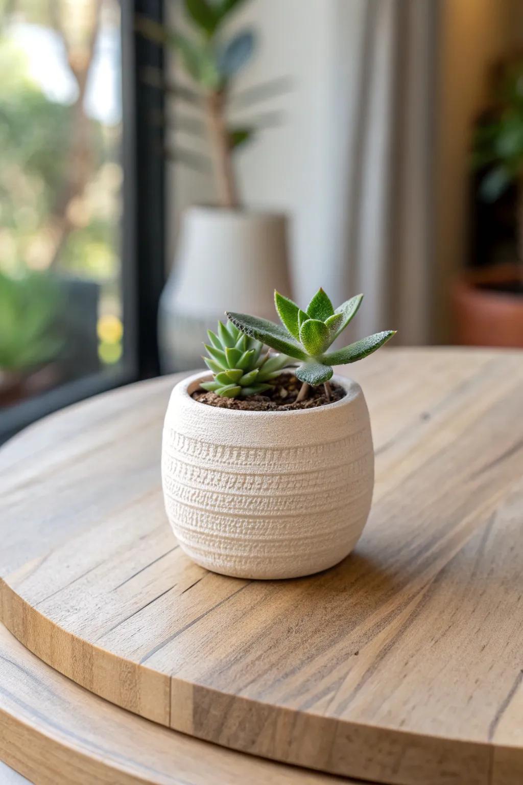 Embrace simplicity and creativity with this charming mini planter pot, perfect for adding a touch of nature to your space.