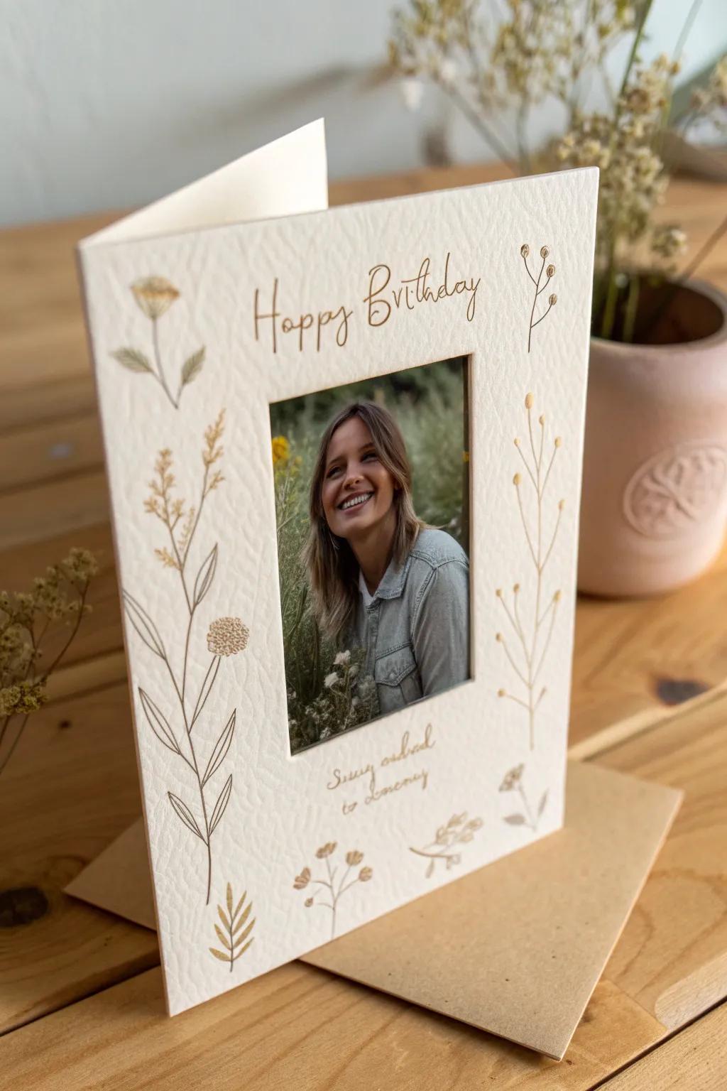 Add a playful touch to your birthday greetings with handcrafted photo cutouts!